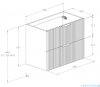 Roca Reef szafka 79x45x63 Fume mat A857955539